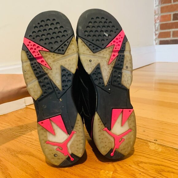 Nike Air Jordan 7 Retro GG Black/Hyper Pink Youth Size 7 442960-018 - Picture 9 of 11